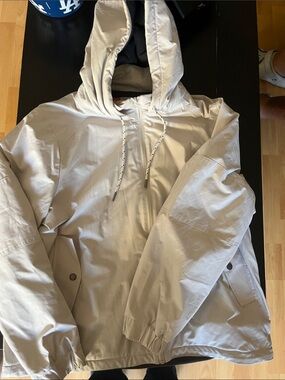 Men's Hooded Ski Jacket in Light Beige